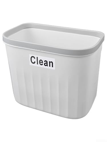 Caneca de Basura Blanca Montada en Pared 8.5L miniatura 5