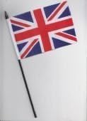 Union Jack Hand Flag 25cm