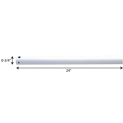 Progress Lighting P2605-30 Airpro Fan Downrod Accessories, 3/4-Inch Diameter X 24-Inch Height, White #TOP2