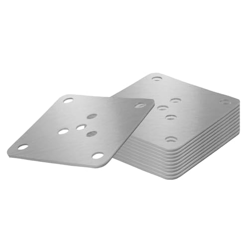 MOLUCKFU 10 Piezas Placas de Montaje para Patas de Muebles Unidades Reforzado para Fijación Estable de Sofás Sillas Camas y Mesas Accesorio para Reparación de Muebles