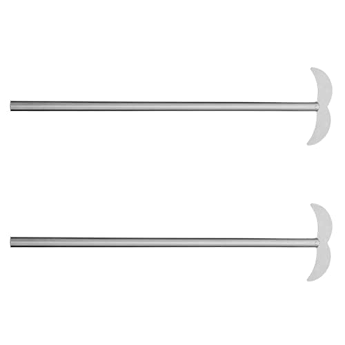 Garneck Mixing Paddle for Laboratory 2pcs Stainless Steel Stirring Rods Easy to Use
