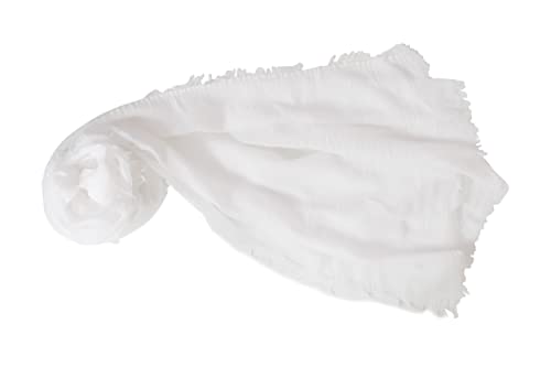 Image of Iba & Isba Women's Plain Crinkled Scarves, Stoles, Hijab (76 x 36 inch)