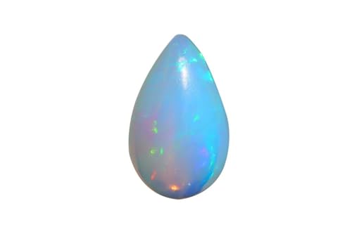 Opale éthiopienne naturelle cabochon poire calibrée pour remplacer une pierre perdue