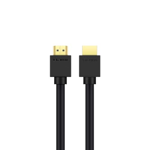 Image of HIFOCUS HDMI 10Meter Cable High Speed Pro Premium Hdmi 4K Cable Upto 10.2Gbps At 60Hz, Black (Compatible with Projector, home theatre, Television, set top box, Black, One Cable)