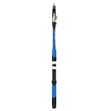 FONGKNOX Portable Telescopic Fishing Rod Glass Fiber Light Weight High Strength Fishing Pole Comfortable Anti-Slip Grip Travel Telescope Bait Lure Casting Rod Freshwater Saltwater Fishing 1.8m Blue