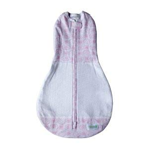 Image of Woombie Grow with Me Air Baby Swaddle, Convertible Swaddle Fits 0-9 Months, Expands to Wearable Blanket for up to 18 Months, Mod Roses
