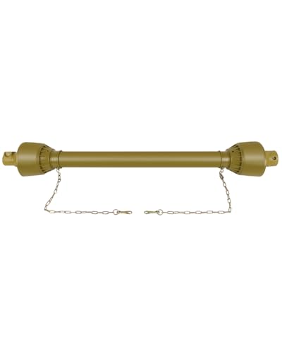 SCITOO Yellow 43-71 PTO Shaft 1-3/8 PTO Drive Shaft 6 Splines End Round End PTO Driveline Shaft Series 4 PTO Shaft without Slip Clutch Fit For Bush Hog Finish Mower Tractor