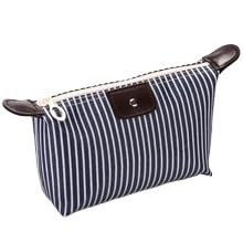 Vanity Case et Trousse de Toilette Femme | Cadeau Voyage Lot de 3 Rayures