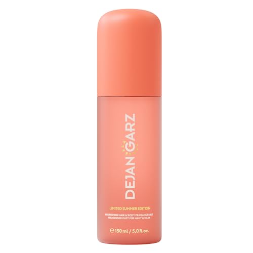 Dejan Garz Hair & Body Mist Summer Limited Edition Duftspray Haare & Körper mit Kokos Vanille & Karamell Haarparfüm & Body Mist Damen Sommerduft Körperspray Vanille Body Spray (150 ml)