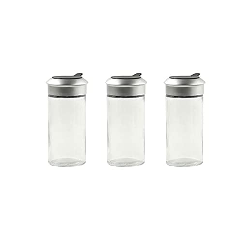 Pots à épices en verre, Les pots d'assaisonnement font pivoter la boîte de rangement d'assaisonnement, adaptée au stockage de diverses épices dans la cuisine. Couleur : transparent, taille : 10 cm x 4