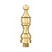 Deltana DSFRCR003 Royal Finial 3" PVD Polished Brass