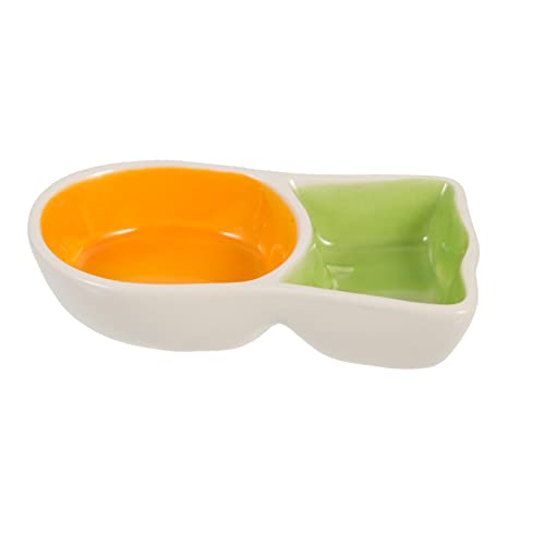 HAPINARY Comedero De En Forma De Zanahoria para Hámster y Cobayas Plato De Alimentación para Mascotas Pequeñas Accesorio Ideal para Roedores