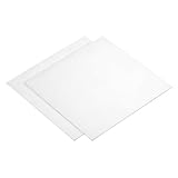 QUARKZMAN 2Stk GR1 Titanium Platte Blech 100x100x0 5mm Titanlegierung Metallblech Für Industrielle Maschinen Metallbearbeitung (4"x4"x0 02")