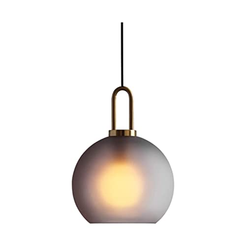 Plafonnier boule de verre pour apaiser l'ambiance du salon