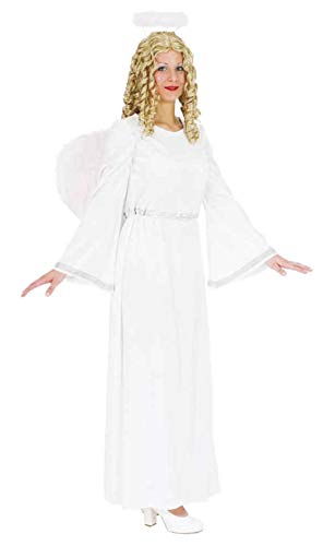 Faschingskostüm Damen Engel, weiß-silber (Kleid) Gr. 40/42