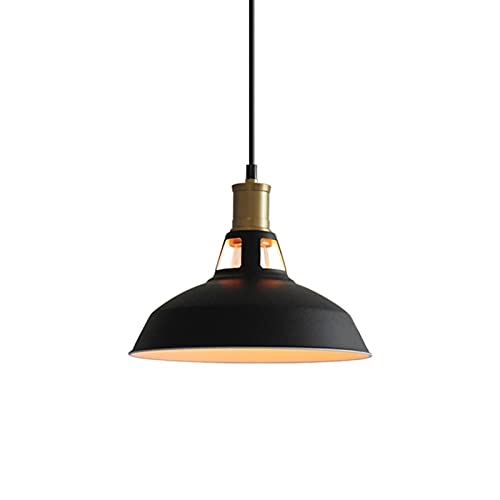 Lustre industriel E27 pour remplacer un plafonnier banal par un style loft noir
