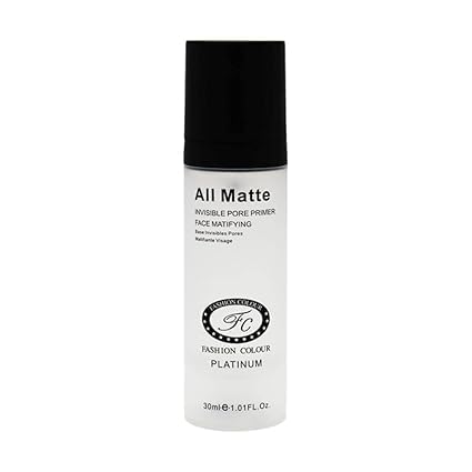 PLATINUM All Matte Invisible Pore Primer | Oil-Free Matte Finish | Lightweight Gel Texture | Smoothens & Moisturizes Skin | All skin Types | 30ml