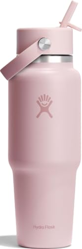 Hydro Flask Travel Water Bottle - Insulated Stainless Steel - Wide Straw Lid, Non Spill, Leakproof in 32 Oz Trillium Pink - image 1