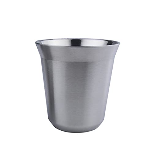 Hoshen Taza de café de doble capa de acero inoxidable de 4 onzas, taza de café aislada, taza de té Cover
