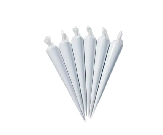 White Ceramic Cones for Arts & Crafts | Lippan Art | Mandala Art | Pottery | Liner | DIY Decorative Purposes Pack of (Pack of 6)-image-26