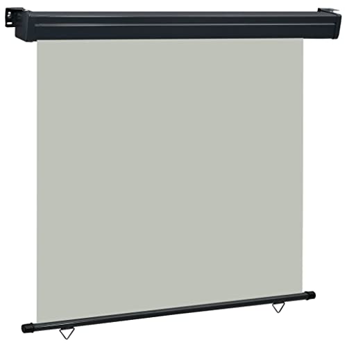 Preisvergleich Produktbild vidaXL Balkon Seitenmarkise Senkrechtmarkise Sonnenschutz Sichtschutz Windschutz Markise Außenrollo Balkonrollo Beschattung 170x250cm Grau