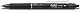 Pilot Frixion Clicker Feiner Tintenroller | versenkbare Spitze | Strichstärke 0,7 mm (medium) (6er Pack, schwarz)