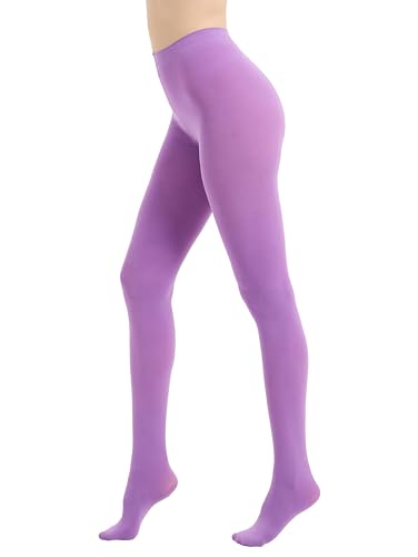 Image of 80D Semi Opaque Tights for Women Stretchable High Waist Womens Stockings Soft Pantyhose with 20+ Colors