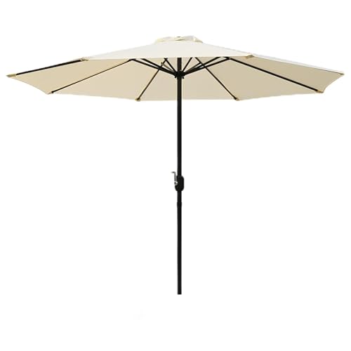 Parasol d'extérieur à manivelle pour vos déjeuners sur la terrasse et le patio