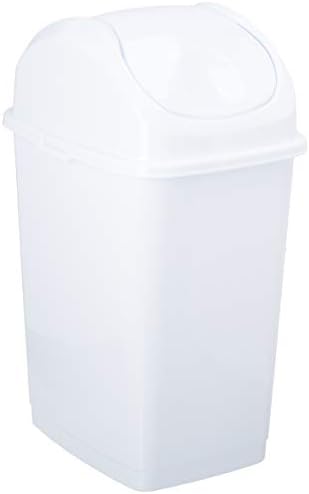 Superio Trash Can 4.7 Gallon with Swing Top Lid
