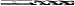 F&D Tool Company 24982 Straight Shank Core Drills 3 Flute, High Speed Steel, 19/32" Size, 0.59384 Decimal Equivalent, 7/8" Flute Length, 8 3/4" Overall Length