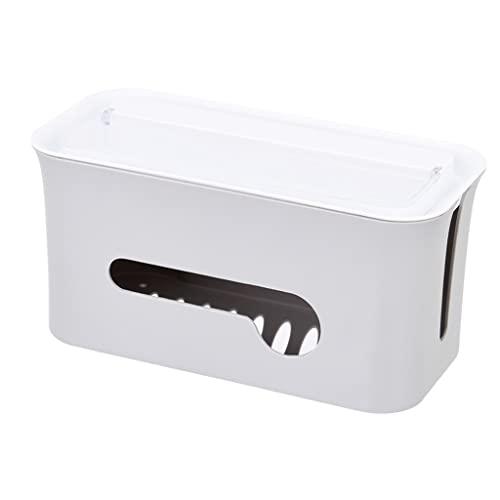 Boîte de rangement anti-poussière pour cacher les câbles et multiprises du bureau