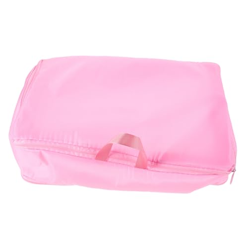 FOMIYES Bolsa De Compresión De La Chaqueta Bolsa De Almacenamiento De Armario Bolsas De Abrigo Para Guardar En El Armario Bolsas De Ropa De Almacenamiento Rosa Tela De Sarga