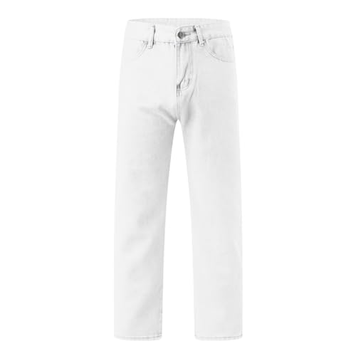 Générique Jeans Homme Baggy Coupe Droite Regular Jean Fit Grande Taille Taille Elastique Jeans Slim Hiphop Bootcut Pantalon Large Y2k Décontracté Rétro...