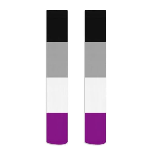 Women Girls Breathable Non Slide Cushioned Crew Socks Long High Compression Socks2