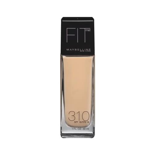 Maybelline New York Fit Me! Foundation, Sun Beige [310], SPF 18, 1 oz