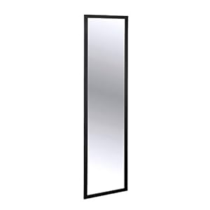 WENKO Türspiegel Arcadia Schwarz, Wandspiegel, Hängespiegel