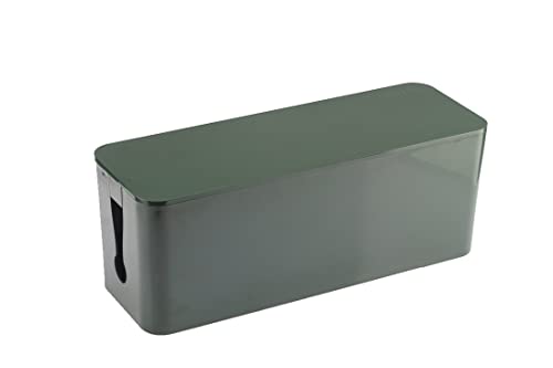 Tidy Up! Wire Bin (Military Green): Cable Organiser/Spike Buster Box/Desk Organiser/Hide Wires