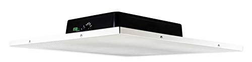 Rockville DCS8T 70V Commercial 2x2 Drop Ceiling Tile Speaker, Multi-Tap 1.5-10W, 8' Driver, 30W RMS...