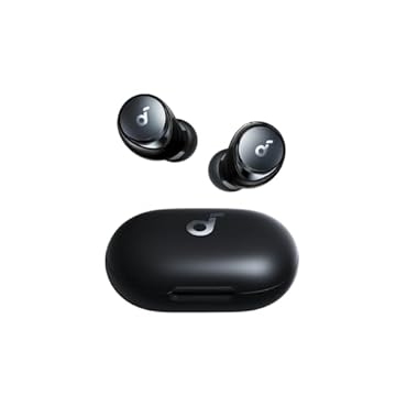 soundcore by Anker Space A40 Fones de Ouvido Sem Fio com Cancelamento de Ruído Adaptativo, Reduzem 98% do Ruído, 50H de Reprodução, Áudio Hi-Res, Ajuste Confortável, Carregamento Sem Fio