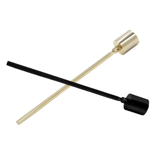 JUMPLAWN 2 Pcs Decorative Candle Snuffer Stainless Steel Taper Extinguisher with Ergonomic Grip for Effortlessly Putting Out Flames Modern Design for Candle Enthusiasts