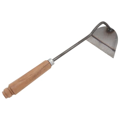 Toyvian Handliche Gartenhacke mit Gebogenem Hals Leichte Feldhacke aus Robustem Eisen und Holzgriff zum Graben Lockern und Jäten im Beet Praktisches Gartengerät für Hobbygärtner und