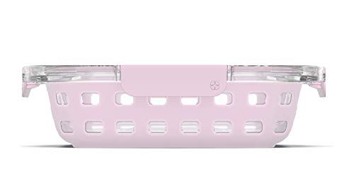 Ello Duraglass Baking Dish, 8x8-2Qt, Pink Cashmere