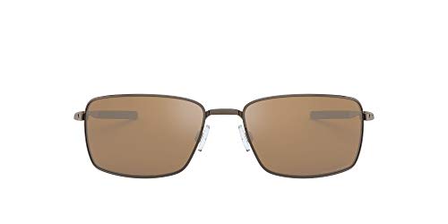 Oakley Men's OO4075 Wire Metal Sunglasses, Tungsten/Tungsten Iridium Polarized, 60 mm