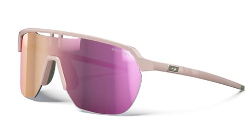 Julbo Lunettes de soleil running, trail, vélo, ski FREQUENCY Mixte Rose Pastel/Vert Catégorie 3