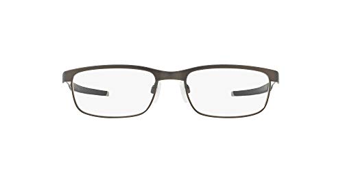 Image of Oakley mens Ox3222 Steel Plate Rectangular Prescription Eyewear Frames