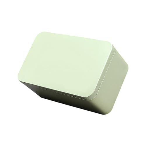 dijiusidy Metallbox aus verzinntem Eisen, robust und langlebig für langlebige, breite Anwendungen, leere rechteckige Metalldosen, Beige