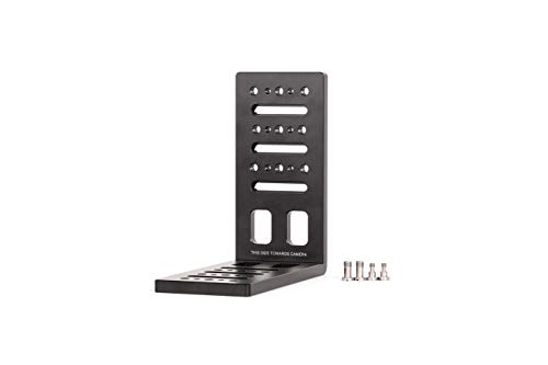 Wooden Camera Mini Vertical Camera Bracket, L-Shaped with 1/4-20 and 3/8-16 Threaded Holes, Made of Durable CNC Machined Aluminum, Small Version for Smaller Camera Setups