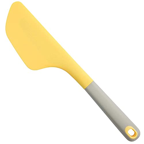 Image of Baskety Silicone Spatula Multipurpose Kitchen Baking Tool for Cake, Cream, Butter & Mixing Silicone Utensil (Yellow, Pack of 1)