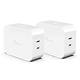 Dimmable Smart Plug 2 Pack, Treatlife 2.4GHz Smart Plug Works with Alexa, Google Home and...