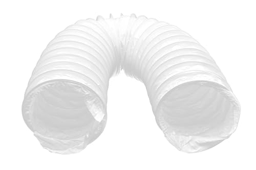 H&C VENT 100mm / 4 inch Ducting Hose Pipe │ Flexible PVC Tube │ Aircon Duct Hose │ Ventilation Flex Exhaust Pipe │ Tumble Dryer, Extractor Fan, Exhaust Fan Air Conditioning Conditioner (Air con, AC)